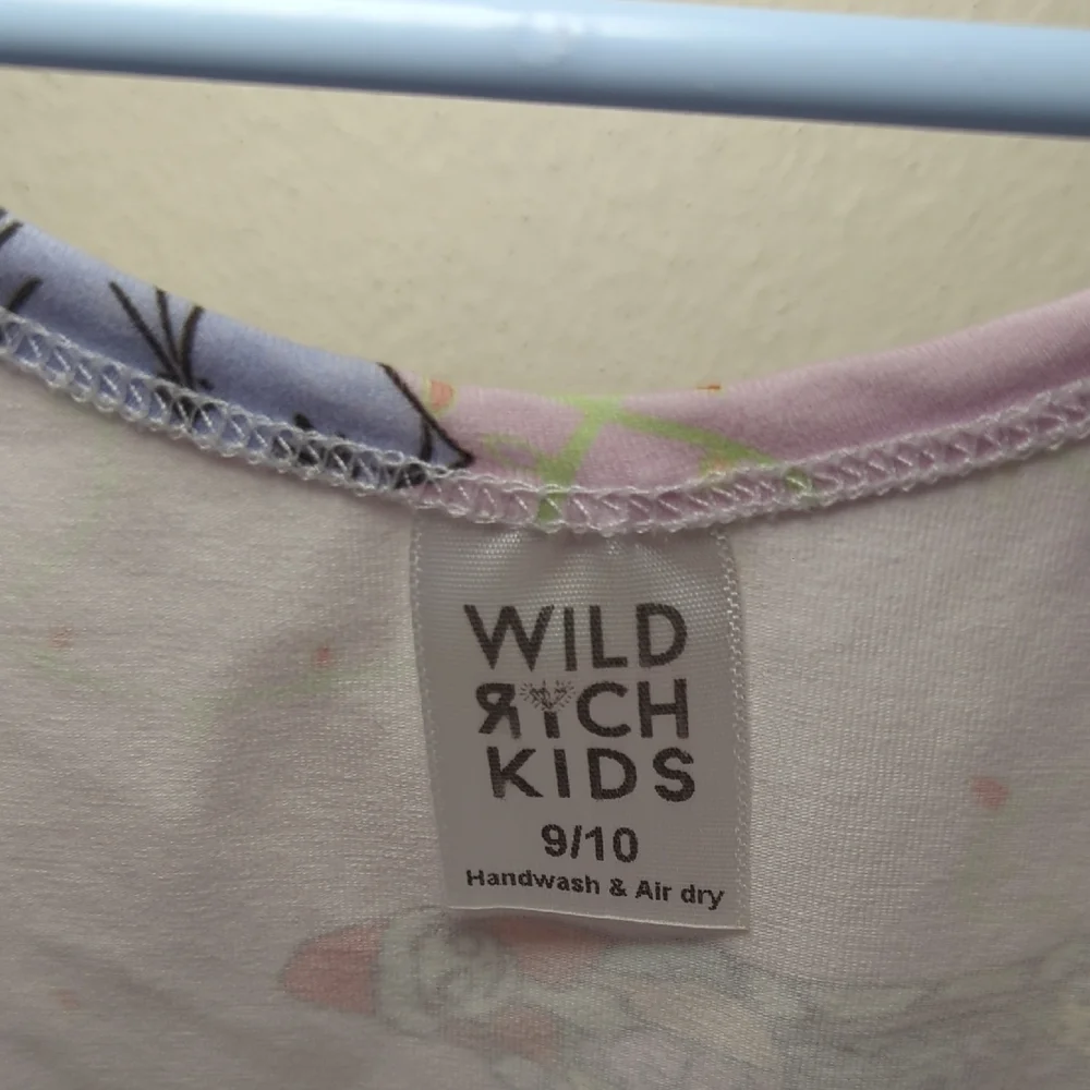 Wild Rich Kids Disney Christmas Leotard Sally Skellington Anna Elsa Size 9/10